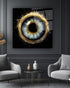 Golden Eye acrylic wall art panel by 5th Color featuring modern luxury design for contemporary home decor.