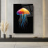 Neon Jellyfish acrylic wall art by 5th Color, ocean-inspired luxury panel with vibrant colors and modern design for wall decor.