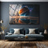 Galactic Horizon acrylic wall art by 5th Color featuring a cosmic landscape with vibrant colors and reflective surface for luxury decor.