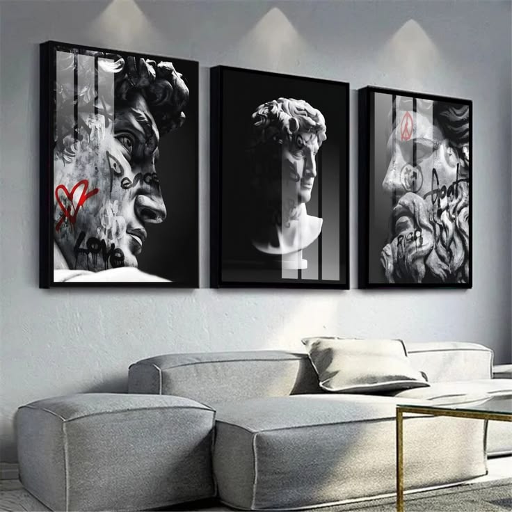 5th Color Easy Stick Luxury acrylic wall art set displayed on a wall with modern, vibrant designs in a contemporary home interior.
